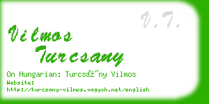 vilmos turcsany business card